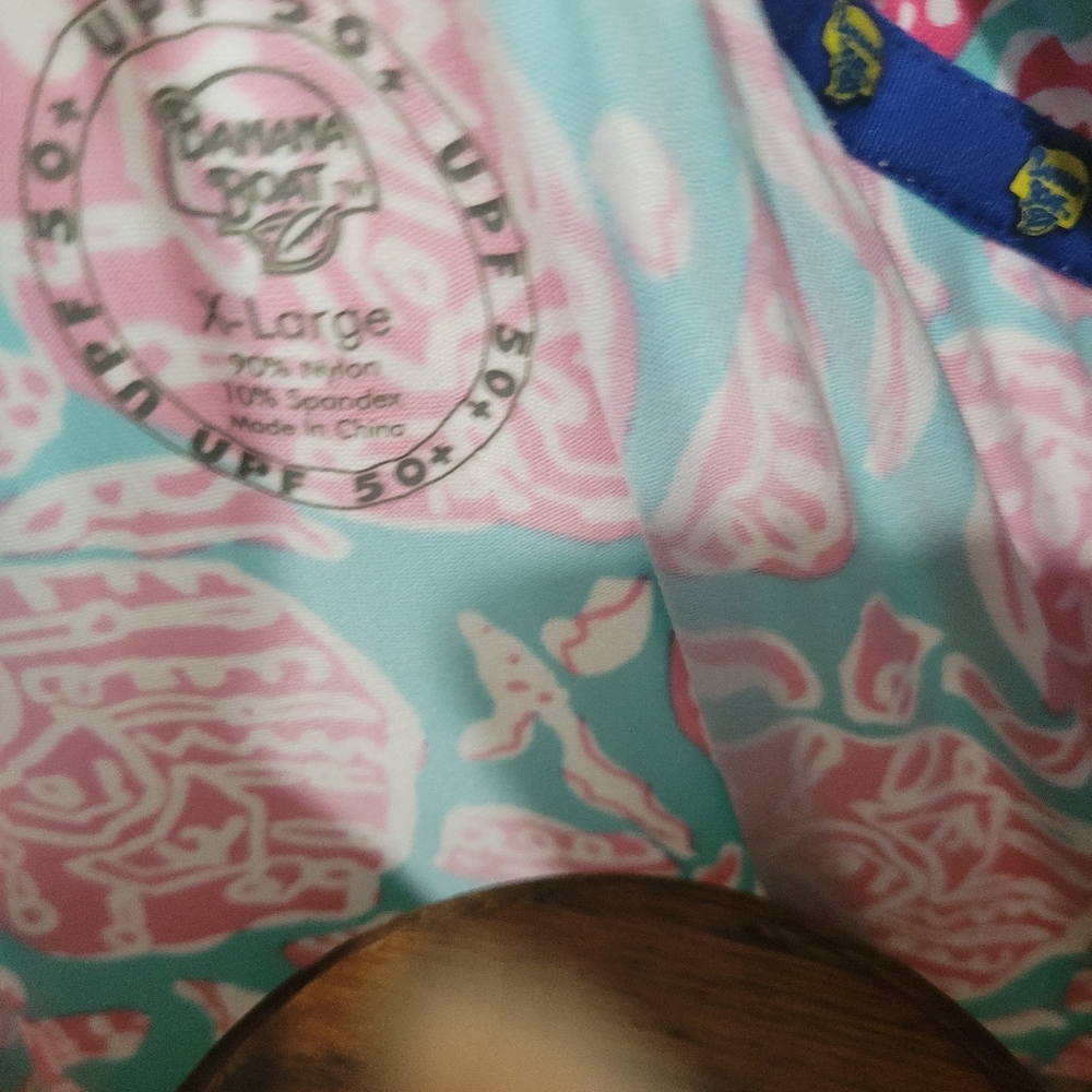 Elegant V-Neck Long Sleeve Dress - Pink and Blue - Picture 4 of 4